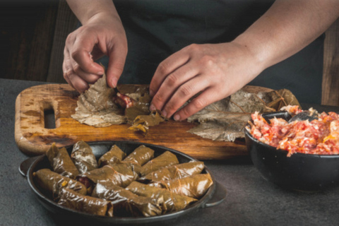 Kook met de lokale bevolking | Kookles bij Archanes, transferlunchKoken met de lokale bevolking | Kookles bij Archanes, transferlunch