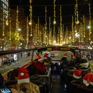Barcelona: Christmas Lights Open-Top Bus Tour