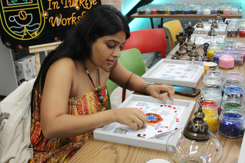 Antalya: Traditional Mosaic Lamp & Candle Holder Workshop Traditional Turkish Mosaic Desk Lamp