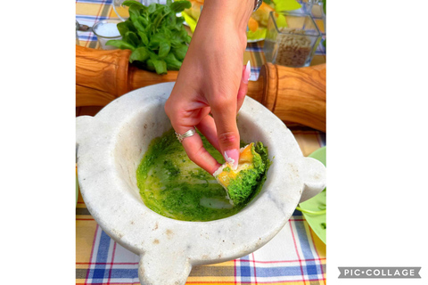 Genoa: Pesto and Walnut Sauce Lesson with World Champion and Ligurian Menu