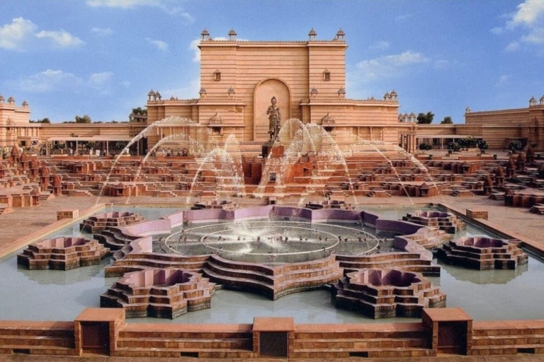 Visite nocturne du temple d'Akshardham avec fontaine musicale