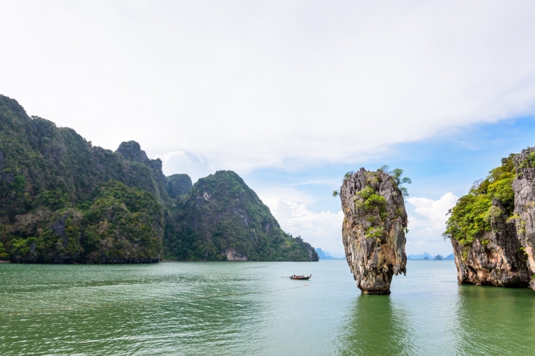 Phuket: James Bond-eiland per privé-longtail met kanoën