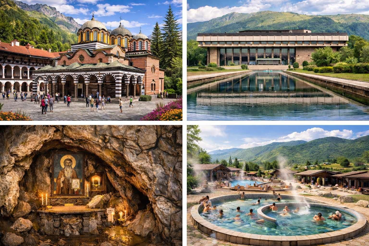 Ab Sofia: Rila-Kloster und optional Museum, Höhle oder Spa