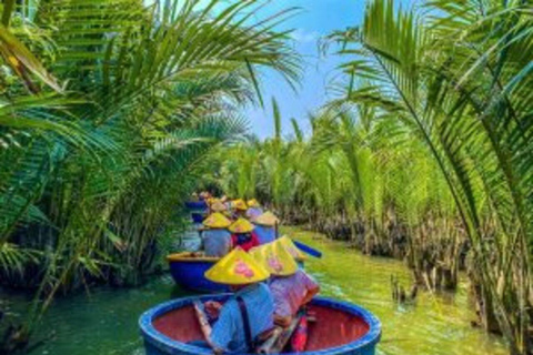 Hoi An : Tour en bateau de panier de bambou dans la forêt de cocotiers de Bay Mau