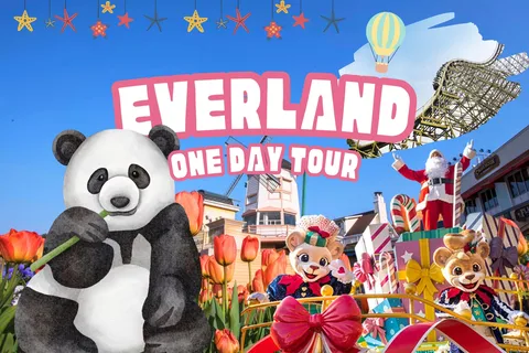 Séoul : billet d'entrée au parc à thème Everland avec transfert
