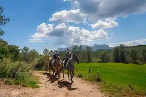 From Barcelona: Horseback Tour in Montserrat National Park