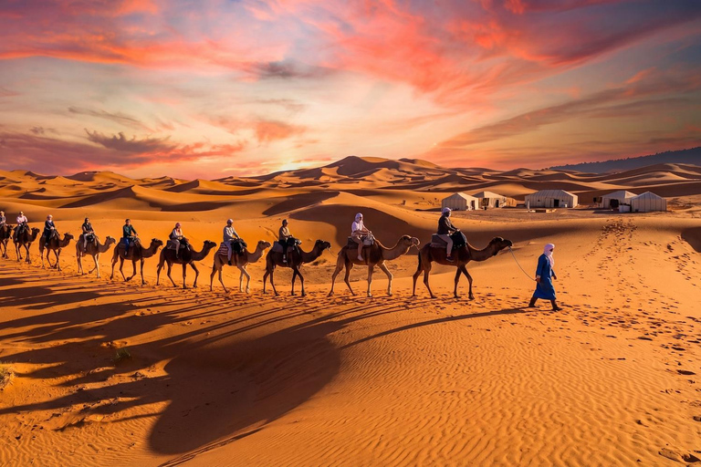 Marrakech: 3-Day Merzouga Sahara Desert Tour & Luxury Camp Option 3 — Premium Desert Experience