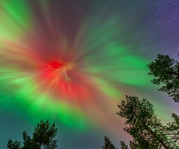 Disfruta del Espectáculo de la Aurora en la cima de la montaña con cena en tipi