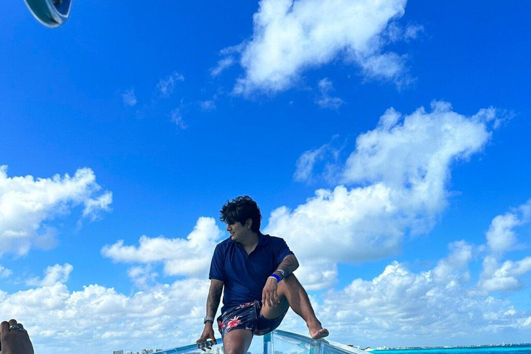 Cancun: Transparent Boat Tour with Soft Drinks