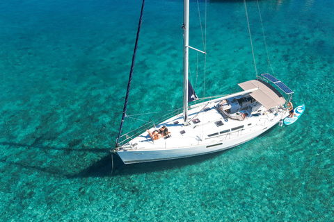 Kolimvari: Sailing Cruise with Meal & Water Activities Shared Sailing Cruise with Hotel Pickup and Drop-off