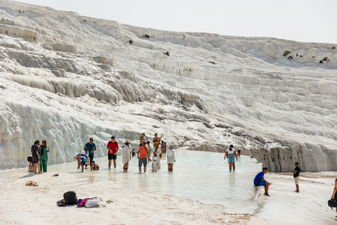 From Antalya/Kemer: Pamukkale and Hierapolis Tour with LunchTour Including Pamukkale Entrance Fees