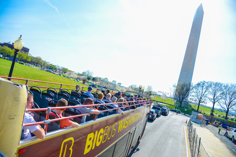 DC: Hop-on Hop-off Tour by Open-top Bus with 17 Stops1-Day Ticket