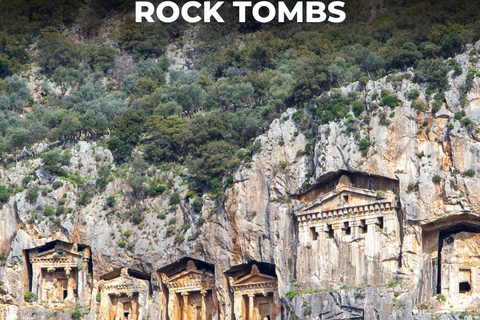 Dalyan Tour: Mud Bath, Rock Tombs & Turtle Beach with Lunch
