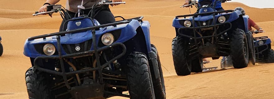 Au départ de Zagora : excursion d'une heure en quad dans la palmeraie et le désert