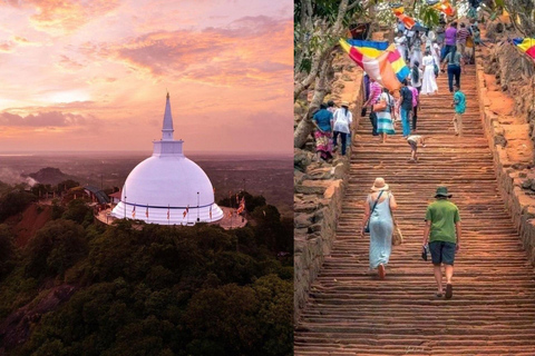 Golden Hour at Mihintale & Illuminated Anuradhapura Night