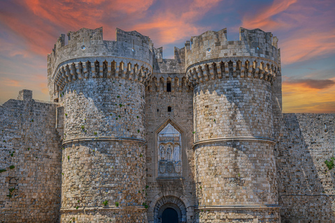 From Lindos: Rhodes Old Town trip with free time to explore