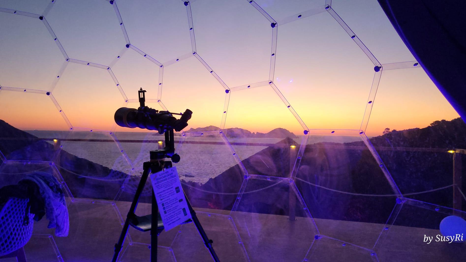 Ponza: Beobachtung bei Tag und Nacht mit Teleskop und Bubble Room