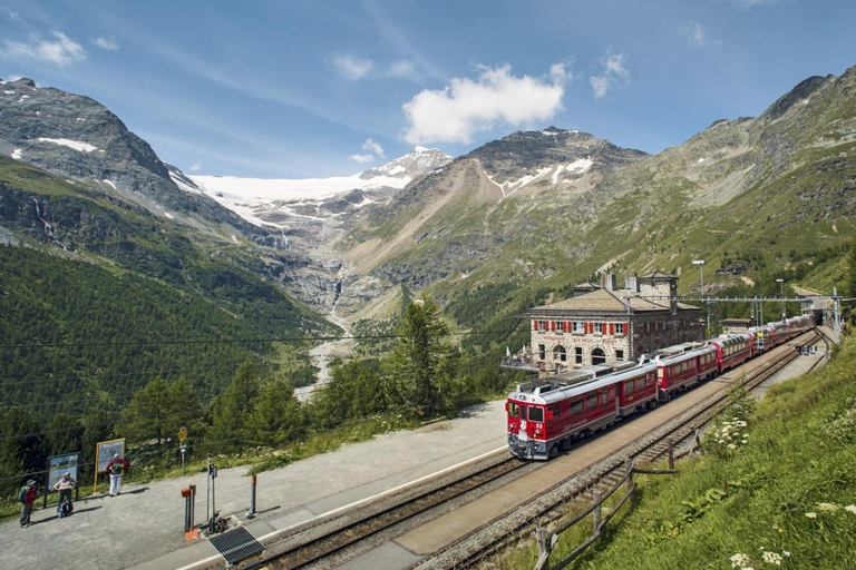 From Milan: Bernina Red Train and St. Moritz Tour Tour Departing from Milan