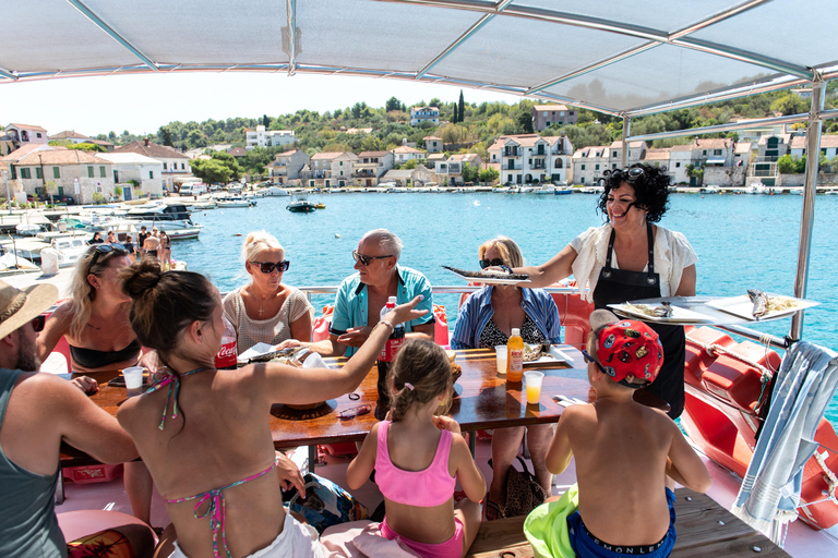 Trogir: 3 Islands, Blue Lagoon & Sandy Beach with Lunch Okrug Gornji: Blue Lagoon – 3 Island Tour with Lunch