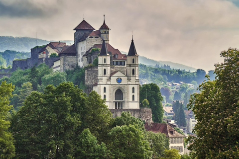 Excursión privada de un día desde Basilea a Lucerna, Aarburg y Castillo