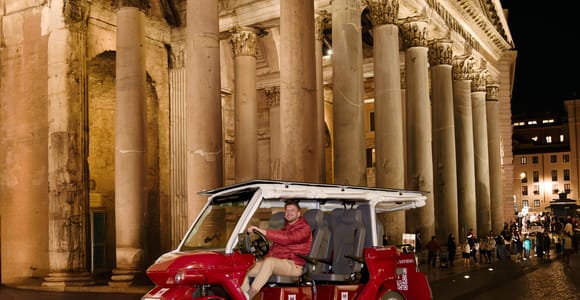 Golf Cart Tour: Express Highlights of Rome by Night