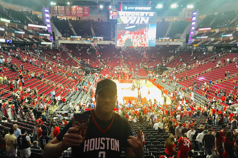 Houston: Houston Rockets NBA Basketball Game Ticket Lower Baseline