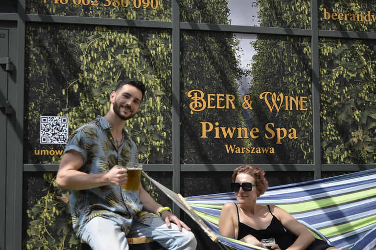 Warsaw: Beer Bath Experience (Sauna, Bath & Degustation)
