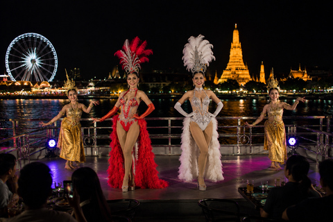 Bangkok: White Orchid River Cruise with Buffet Beer & Show