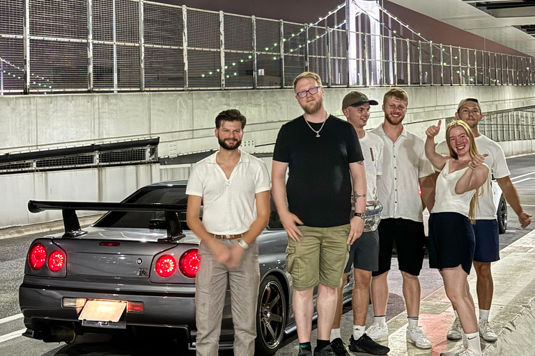 【R34】Tokyo：Private Daikoku tour in Modified R34 Midnight Umihotaru Tour
