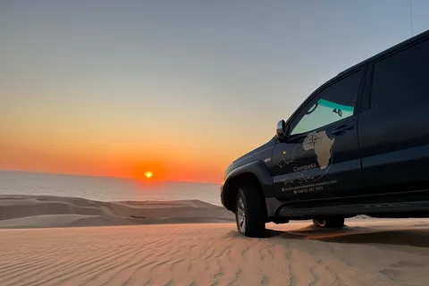 Walvisbaai: Sandwich Harbour Zonsondergang Tour-Eindig Mooi