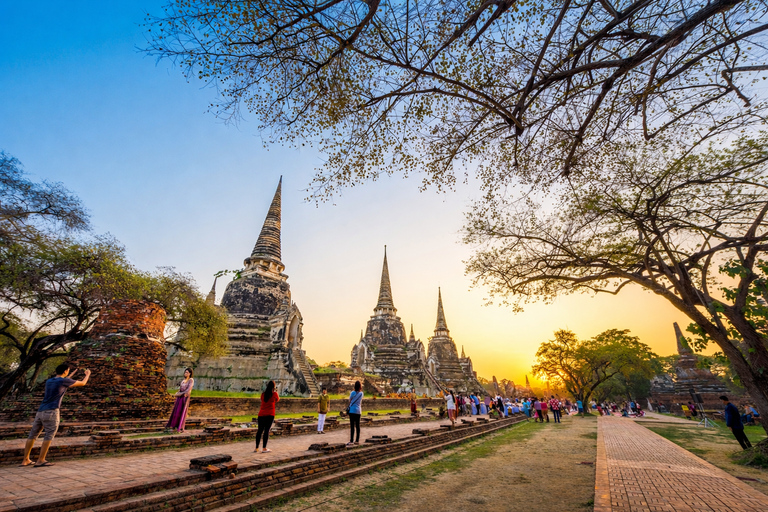 Bangkok: Giant Buddha & Ayutthaya Afterlife Tour Round Trip Transportation & Guide