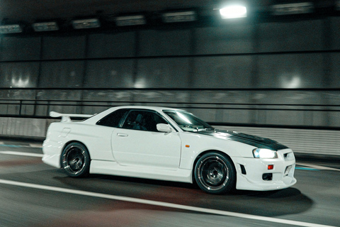 【R34】Tokyo：Private Daikoku tour in Modified R34 Midnight Umihotaru Tour