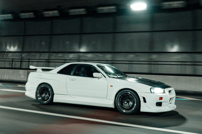 【R34】Tokyo：Private Daikoku tour in Modified R34 Midnight Umihotaru Tour