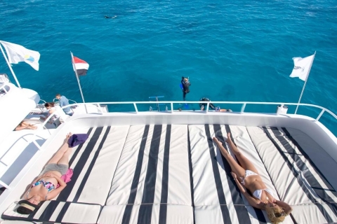Sharm: Luxury Private Yacht with optional Lunch & Drinks Seafood or BBQ Lunch Private Yacht