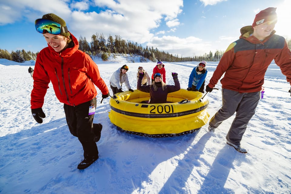 Quebec City Snow Tubing at Village Vacances Valcartier GetYourGuide