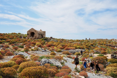 Vanuit de gebieden van Chania: Dagtrip Gramvousa-eiland en Balos-strandOphalen vanuit Kalyves en Almyrida