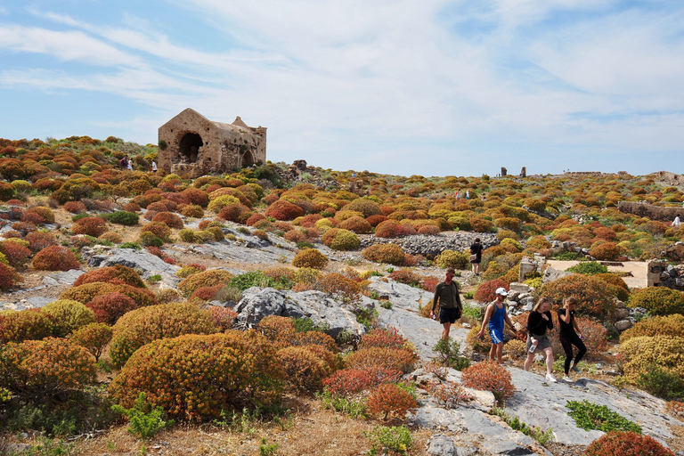 Vanuit de gebieden van Chania: Dagtrip Gramvousa-eiland en Balos-strandOphalen vanuit Kalyves en Almyrida