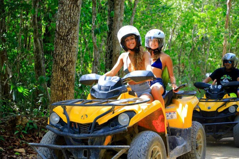 Cancún: ATV, ziplinen en Cenote avontuurGedeelde ATV