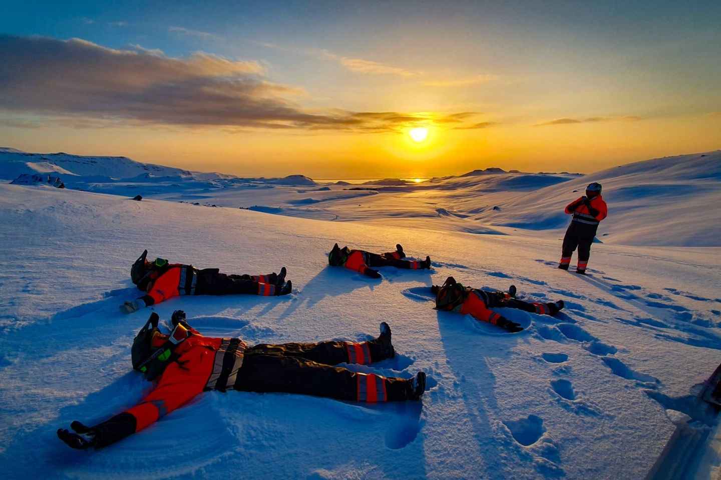 Motoneige sur Eyjafjallajökull