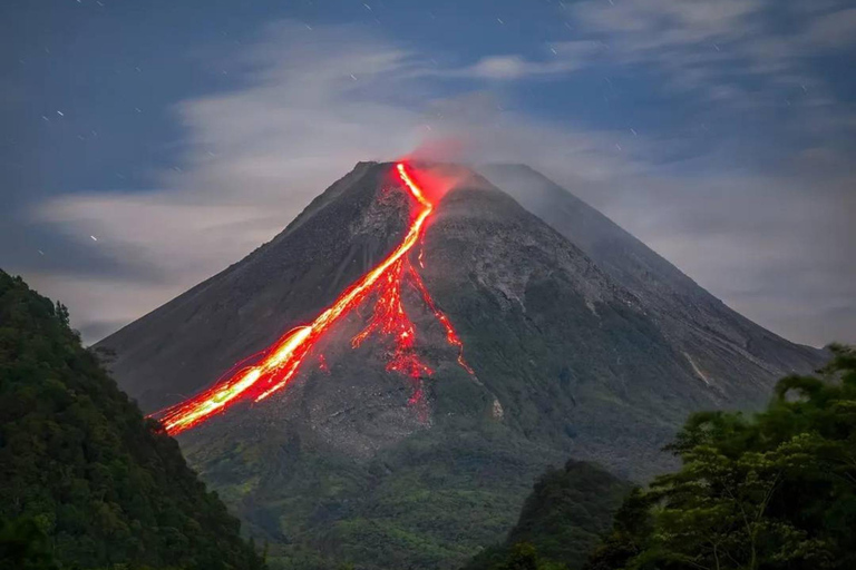 Merapi Sunrise & Lava Viewpoint Hiking Tour Private Tour Merapi Lava Flow viewpoint from Arum sari