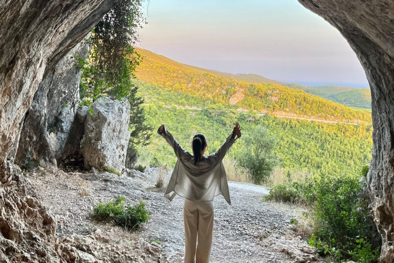 Zakynthos : Romantyczna wycieczka o zachodzie słońca do Mizithres i jaskini AgalasZakynthos: Romantyczna wycieczka o zachodzie słońca do Mizithres i jaskini Agalas