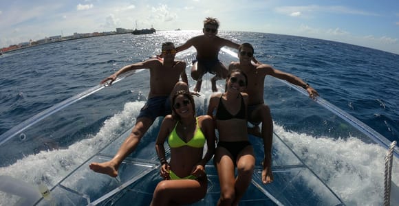 Shore Excursion: Clear Boat Tour with Snorkel & Drinks