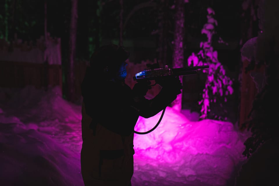 Arcandia Outdoor Laser Tag Experience (with transfers) GetYourGuide