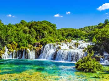 Split : excursion d'une journée au parc national de Krka avec dégustation de vin