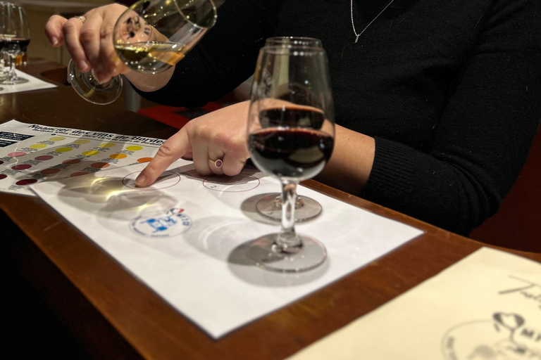 Vinos de Burdeos : clase de cata con 4 vinos blancos y queso