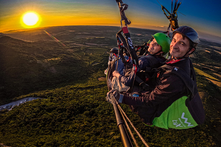 Tandem Paragliding Flight near Veliko Tarnovo Take-off Sopot