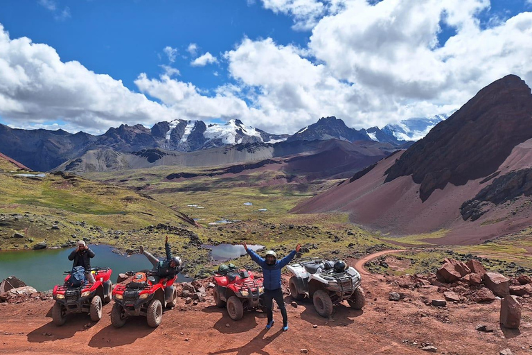 Från Cusco: Färgernas berg och den röda dalen på ATVfrån cusco:Red valley + vinikunka mountain/double seat atv/