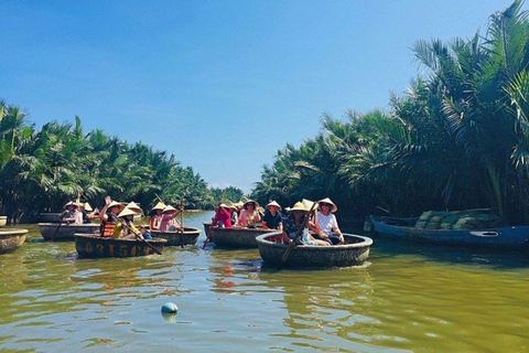 Hoi An: Basket Boat Tour by River Boat and Lantern Release