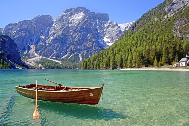 Au départ de Venise : Excursion d'une journée dans les Dolomites et le lac de Braies en minibus