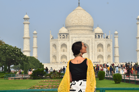 Från Delhi: 5-dagars privat Golden Triangle-tur med upphämtningBil med förare och privat guide